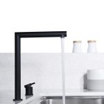 Monomando de cocina plegable negro mate Itaca - Imagen 2