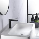 Monomando de lavabo negro mate Dinamarca - Imagen 2