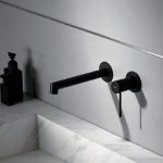 Grifo de lavabo empotrado negro Line - Imagen 2